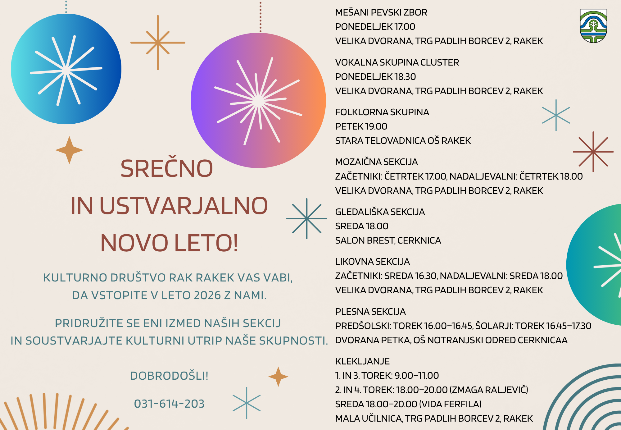Srečno in ustvarjalno novo leto!